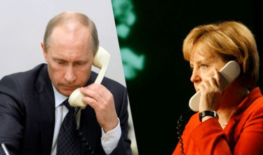 Putin-Merkel-telefon