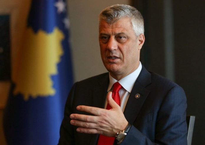 President of Kosovo Hashim Thaci gives interview in Ankara