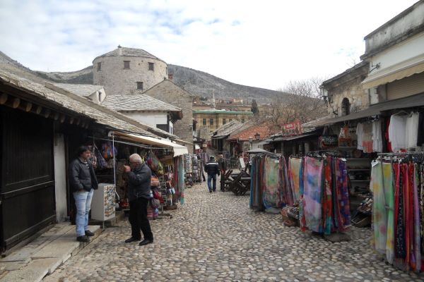 mostar stari grad zima