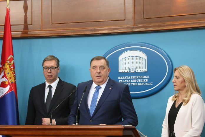 Бањалука -Цвијановић, Додик, Вучић -