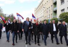 Zvaničnici Srpske na velikom narodnom skupu “Sloboda”
