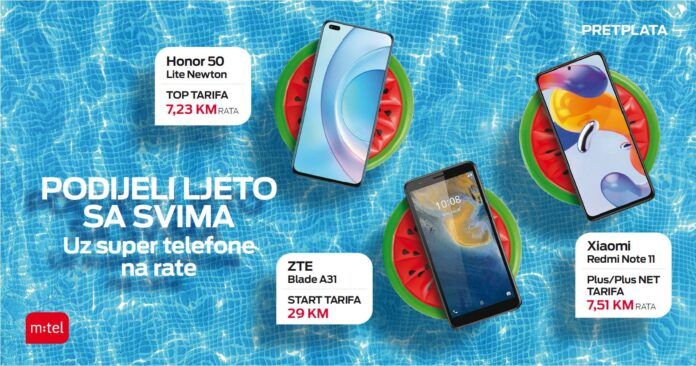 Podijelite ljeto sa svima - telefoni mtel ponuda