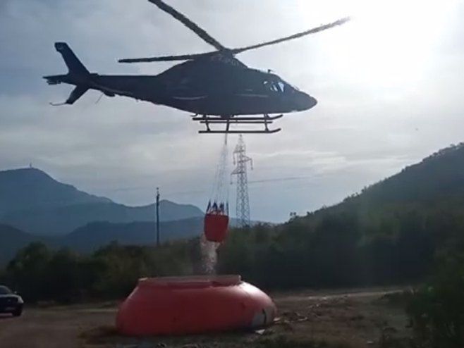 helikopter pozar