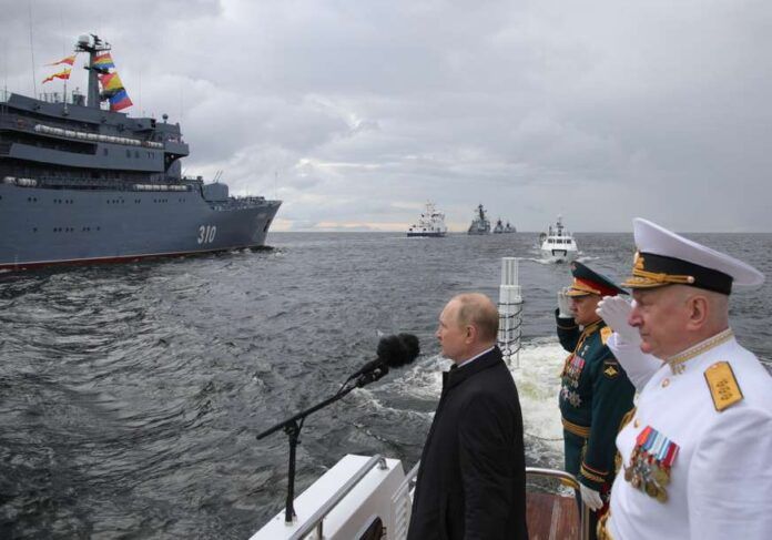Naval Parade in St. Petersburg