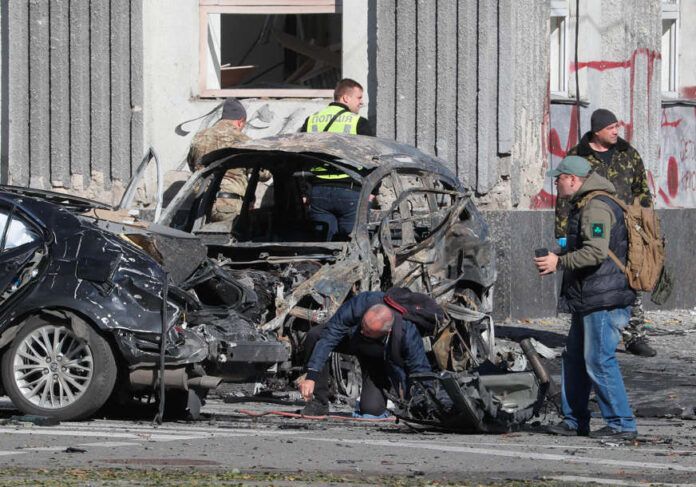 Rocket attacks hit the Ukrainian capital Kyiv