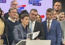 ANA BRNABIĆ PROGLASILA POBJEDU: Na 50 odsto obrađenih uzoraka naša lista ima 47,1 odsto glasova