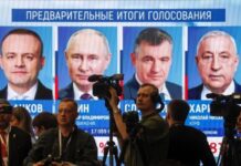 CIK: Na osnovu 50 odsto obrađenog materijala Putin vodi sa 87,34 odsto glasova