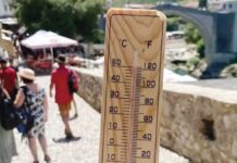 U MOSTARU KAO U AFRICI: Termometar u hladu mjeri 40, temperatura veća samo u Kuvajtu