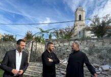 UVIJEK UZ SVOJE SVETINJE: SAVIĆ I MILIVOJEVIĆ OBIŠLI RADOVE U KOMPLEKSU CRKVE SVETOG VASILIJA OSTROŠKOG U BLAGAJU