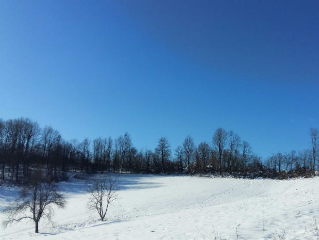 snijeg sunce