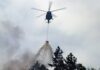 Požar kod Jablanice i dalje aktivan: Helikopter Oružanih snaga BiH izveo oko 20 preleta
